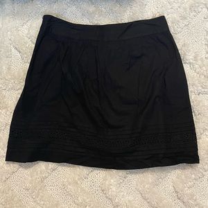Black eyelet skirt